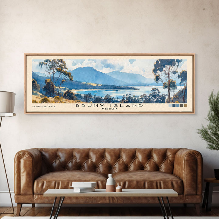 Bruny Island, Australia Watercolor Print, Vacation Gift, Australia Wall Art, Vacation Wall Art, Vacatation Memories, Beach Decor, Beach Or Lakehouse Art