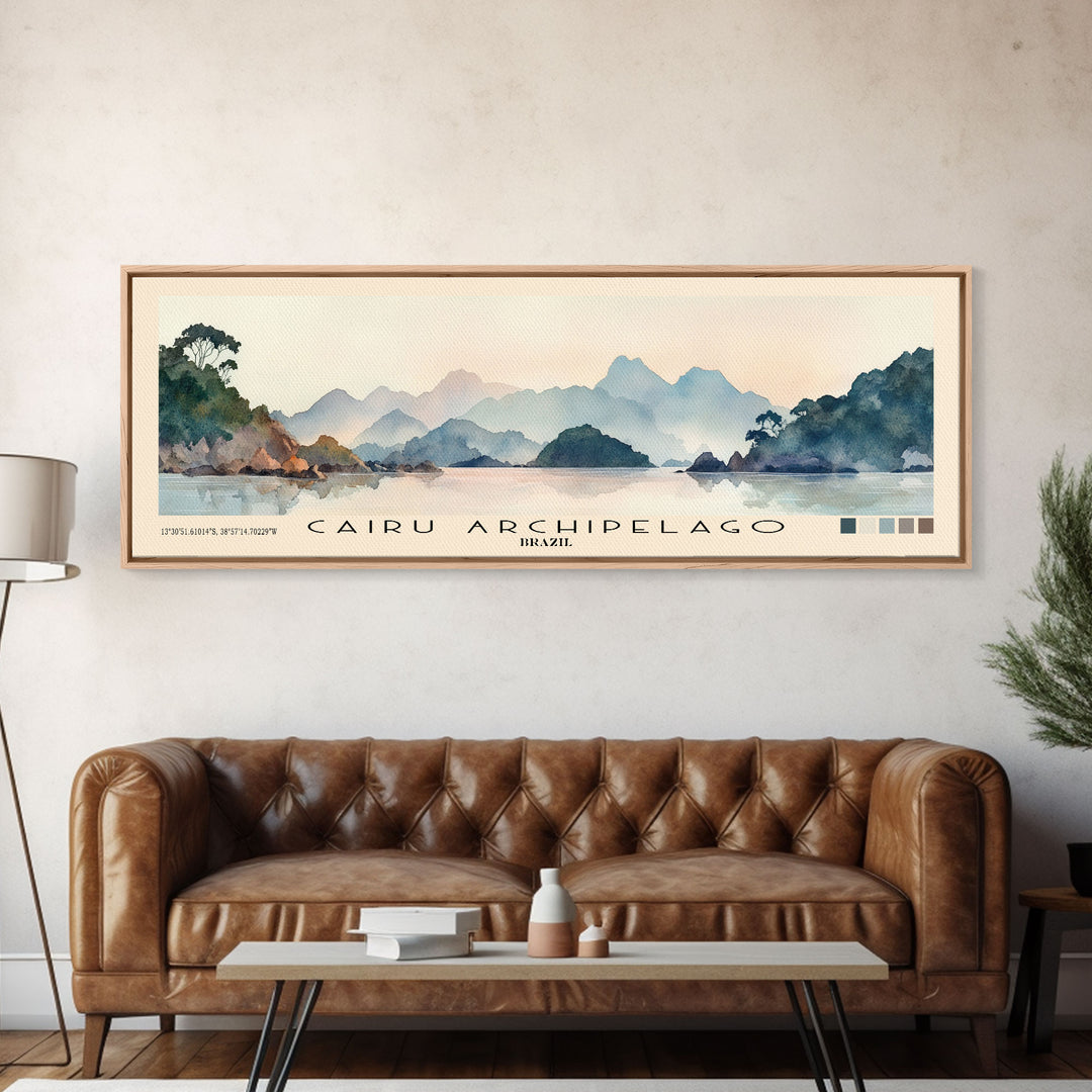 Cairu Archipelago, Brazil Watercolor Print, Vacation Gift, Brazil Wall Art, Vacation Wall Art, Vacatation Memories, Beach Decor, Beach Or Lakehouse Art