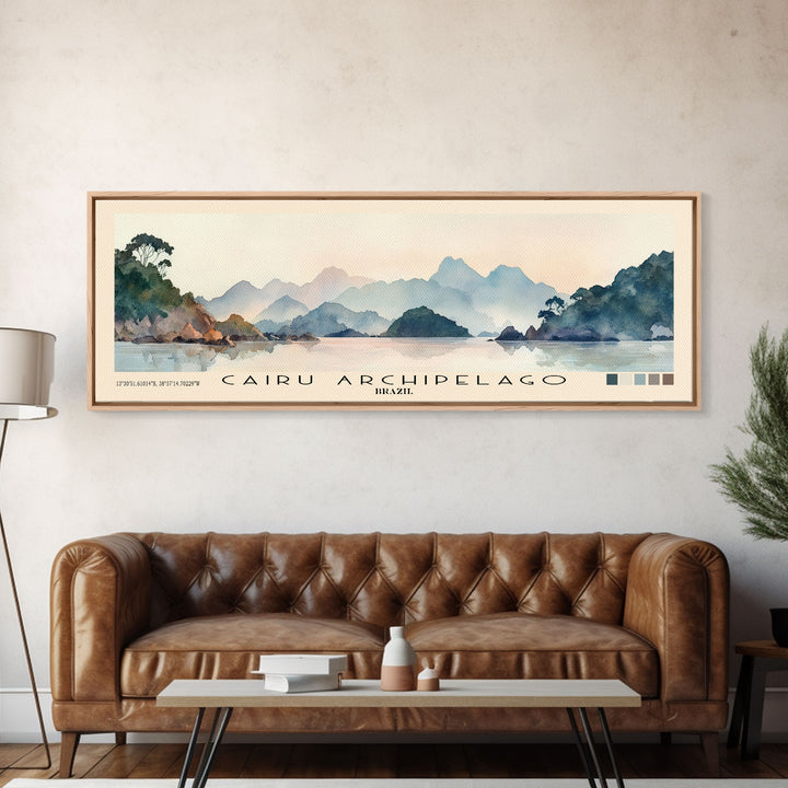 Cairu Archipelago, Brazil Watercolor Print, Vacation Gift, Brazil Wall Art, Vacation Wall Art, Vacatation Memories, Beach Decor, Beach Or Lakehouse Art