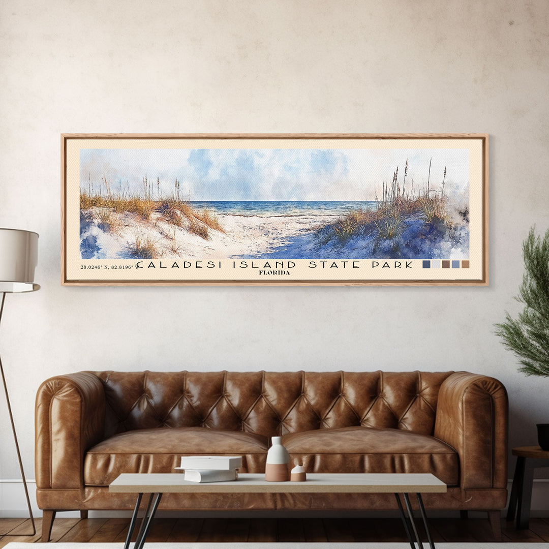 Caladesi Island State Park, Florida Watercolor Beach Print, Vacation Gift, Florida Wall Art, Beach Painting, Beach Decor, Beach Painting