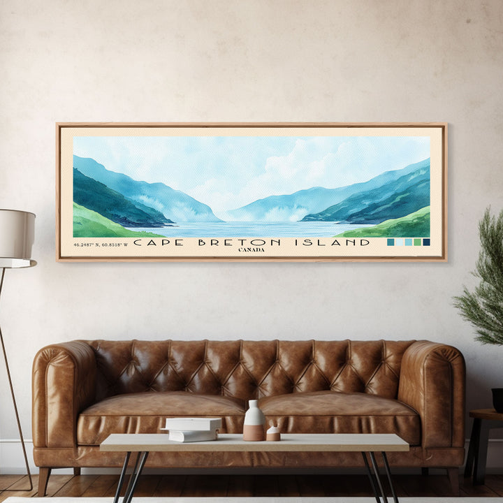 Cape Breton Island, Canada Watercolor Print, Vacation Gift, Canada Wall Art, Beach Painting, Beach Decor, Beach Or Lakehouse Art