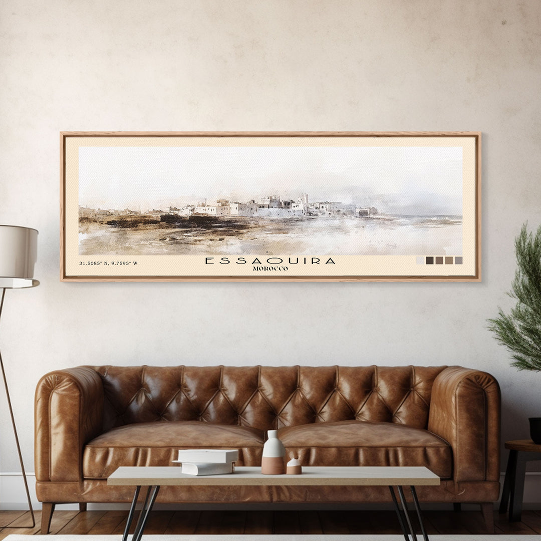 Essaouira, Morocco Watercolor Print, Vacation Gift, Morocco Wall Art, Beach Painting, Beach Decor, Beach Or Lakehouse Art