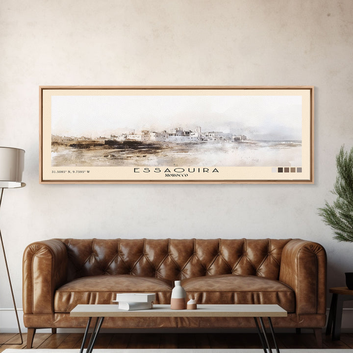 Essaouira, Morocco Watercolor Print, Vacation Gift, Morocco Wall Art, Beach Painting, Beach Decor, Beach Or Lakehouse Art