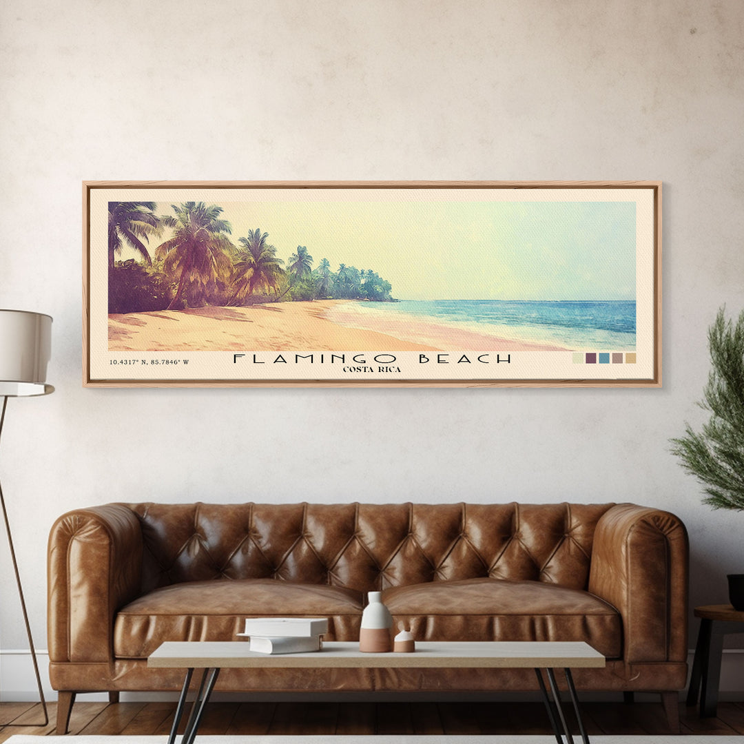Flamingo Beach, Costa Rica Watercolor Print, Vacation Gift, Costa Rica Wall Art, Vacation Wall Art, Vacatation Memories, Beach Decor, Beach Or Lakehouse Art