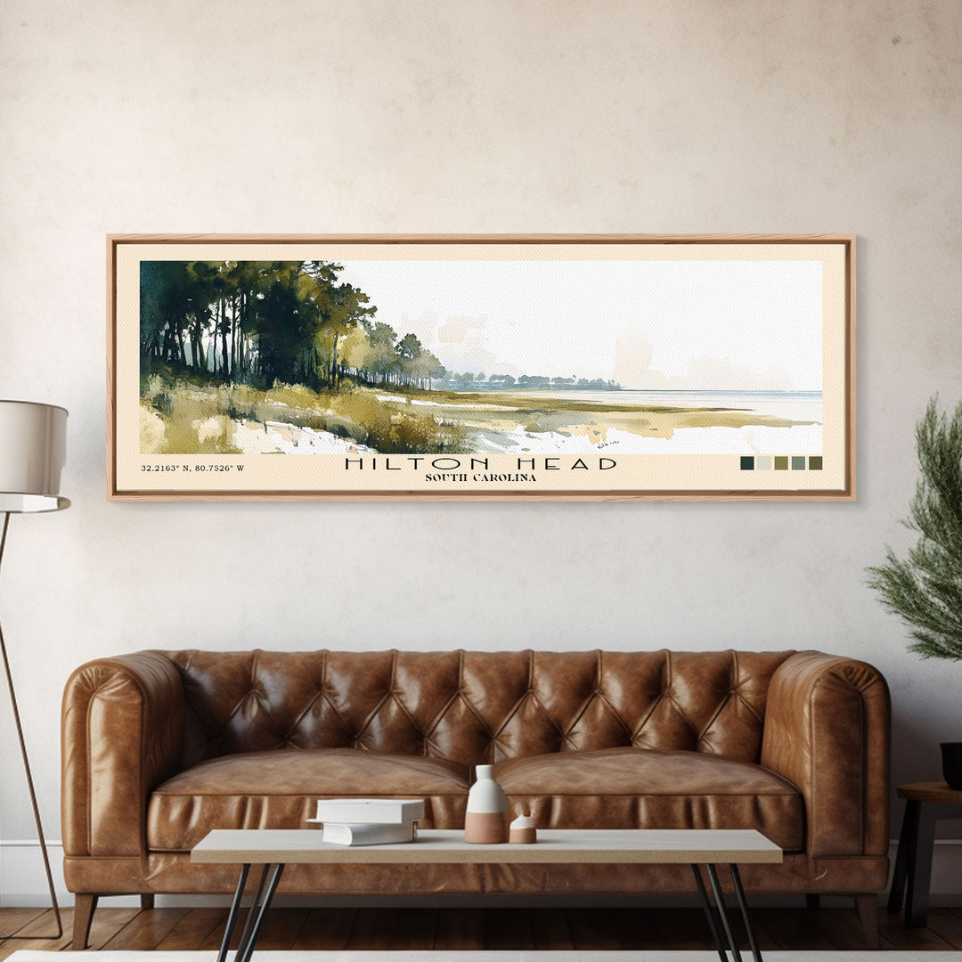 Hilton Head, South Carolina Watercolor Print, Vacation Gift, South Carolina Wall Art, Vacation Wall Art, Vacatation Memories, Beach Decor, Beach Or Lakehouse Art