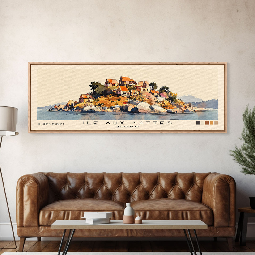 Ile Aux Nattes, Madagascar Watercolor Print, Vacation Gift, Madagascar Wall Art, Beach Painting, Beach Decor, Beach Or Lakehouse Art