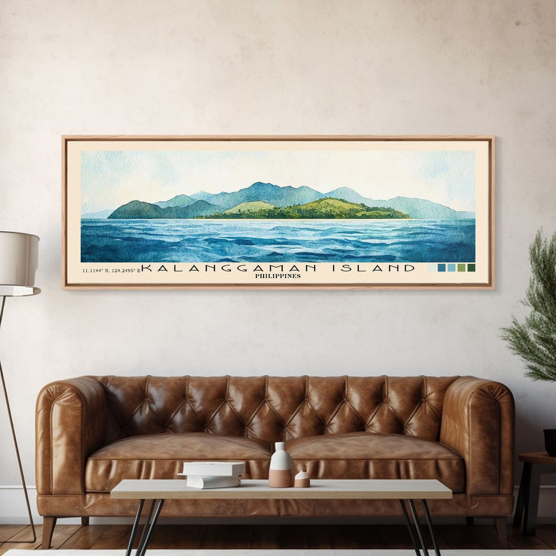 Kalanggaman Island, Philippines Watercolor Print, Vacation Gift, Philippines Wall Art, Vacation Wall Art, Vacatation Memories, Beach Decor, Beach Or Lakehouse Art