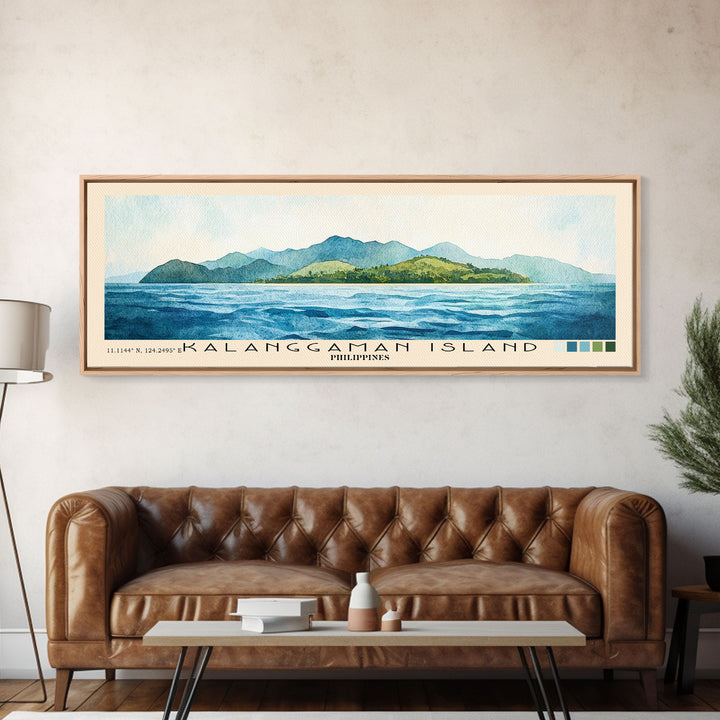 Kalanggaman Island, Philippines Watercolor Print, Vacation Gift, Philippines Wall Art, Vacation Wall Art, Vacatation Memories, Beach Decor, Beach Or Lakehouse Art