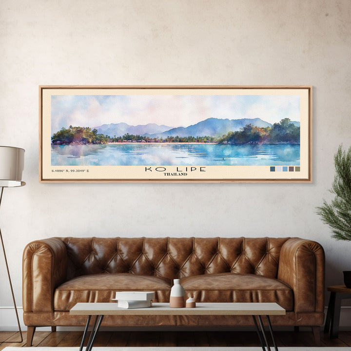 Ko Lipe, Thailand Watercolor Beach Print, Vacation Gift, Thailand Wall Art, Beach Painting, Beach Decor, Beach Painting
