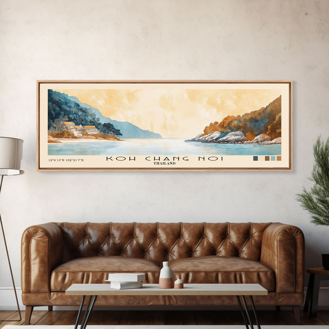 Koh Chang Noi, Thailand Watercolor Print, Vacation Gift, Thailand Wall Art, Beach Painting, Beach Decor, Beach Or Lakehouse Art