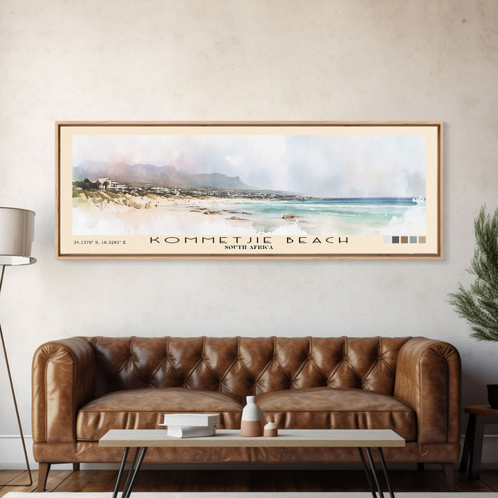 Kommetjie Beach, South Africa Watercolor Print, Vacation Gift, South Africa Wall Art, Vacation Wall Art, Vacatation Memories, Beach Decor, Beach Or Lakehouse Art