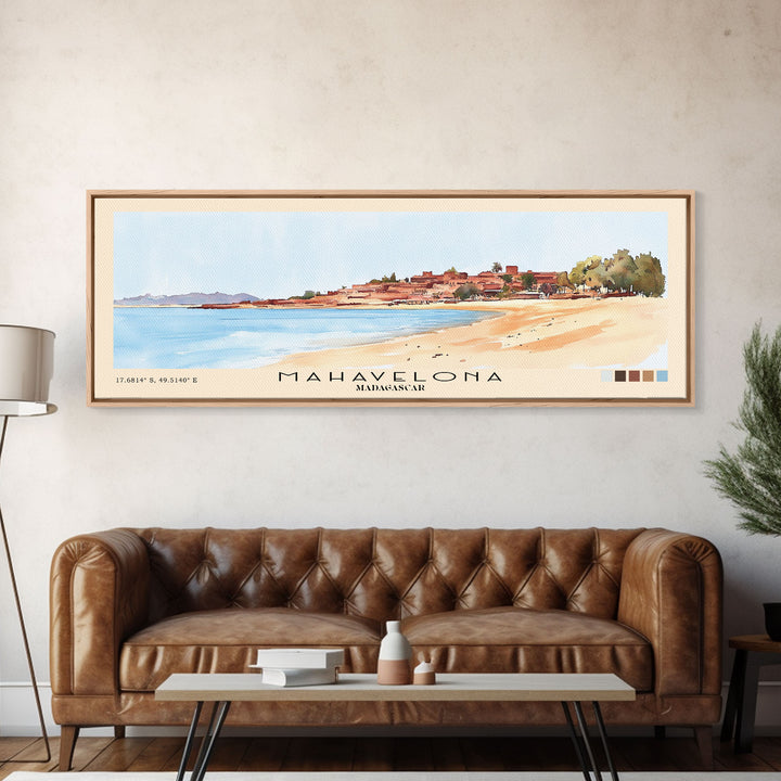 Mahavelona, Madagascar Watercolor Print, Vacation Gift, Madagascar Wall Art, Vacation Wall Art, Vacatation Memories, Beach Decor, Beach Or Lakehouse Art