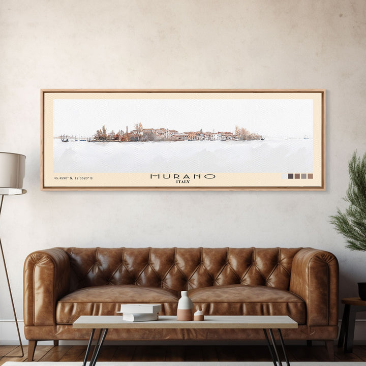 Murano, Italy Watercolor Print, Vacation Gift, Italy Wall Art, Vacation Wall Art, Vacatation Memories, Beach Decor, Beach Or Lakehouse Art