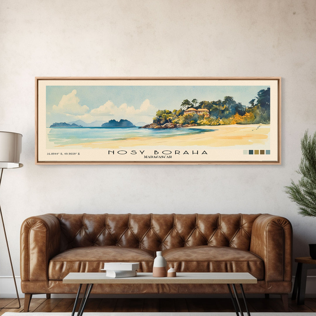 Nosy Boraha, Madagascar Watercolor Print, Vacation Gift, Madagascar Wall Art, Vacation Wall Art, Vacatation Memories, Beach Decor, Beach Or Lakehouse Art