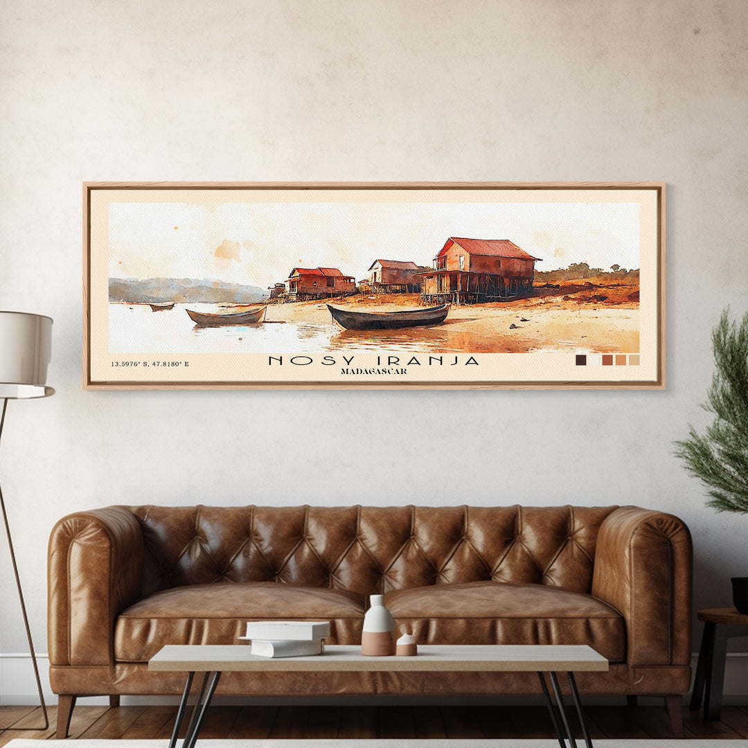 Nosy Iranja, Madagascar Watercolor Print, Vacation Gift, Madagascar Wall Art, Beach Painting, Beach Decor, Beach Or Lakehouse Art