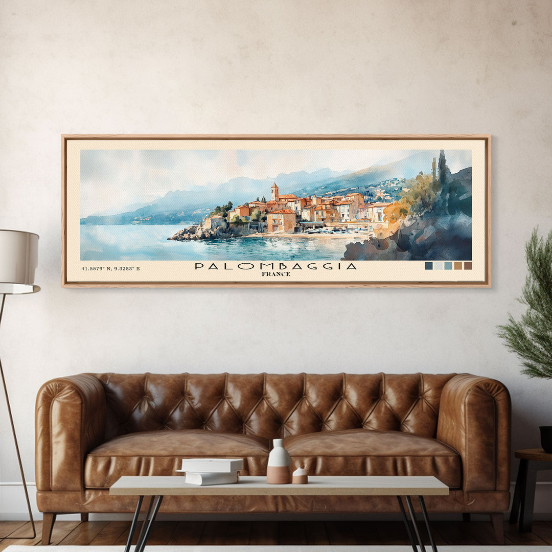 Palombaggia, France Watercolor Print, Vacation Gift, France Wall Art, Beach Painting, Beach Decor, Beach Or Lakehouse Art