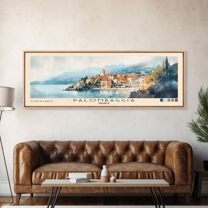 Palombaggia, France Watercolor Print, Vacation Gift, France Wall Art, Beach Painting, Beach Decor, Beach Or Lakehouse Art