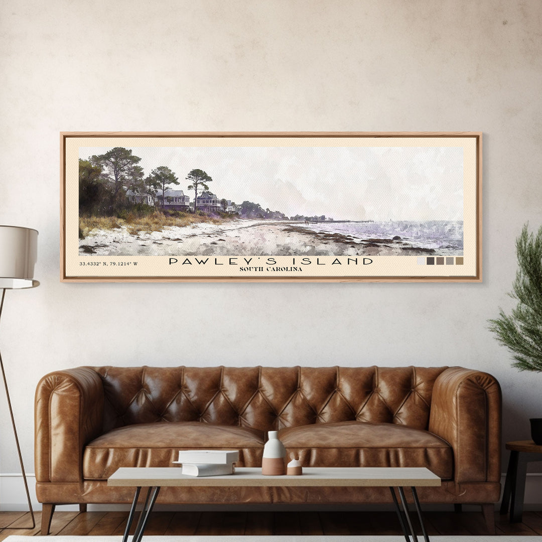 Pawley's Island, South Carolina Watercolor Print, Vacation Gift, South Carolina Wall Art, Beach Painting, Beach Decor, Beach Or Lakehouse Art