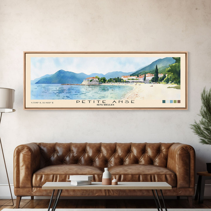 Petite Anse, Seychelles Watercolor Print, Vacation Gift, Seychelles Wall Art, Vacation Wall Art, Vacatation Memories, Beach Decor, Beach Or Lakehouse Art