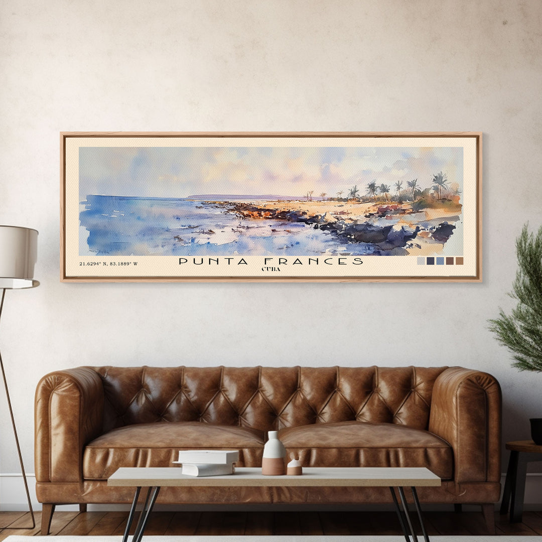 Punta Frances, Cuba Watercolor Print, Vacation Gift, Cuba Wall Art, Vacation Wall Art, Vacatation Memories, Beach Decor, Beach Or Lakehouse Art