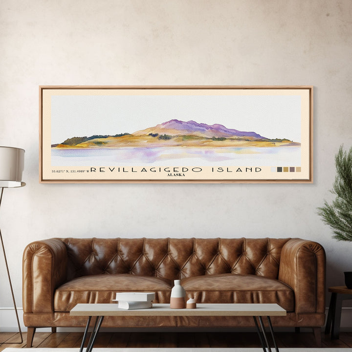 Revillagigedo Island, Alaska Watercolor Print, Vacation Gift, Alaska Wall Art, Vacation Wall Art, Vacatation Memories, Beach Decor, Beach Or Lakehouse Art