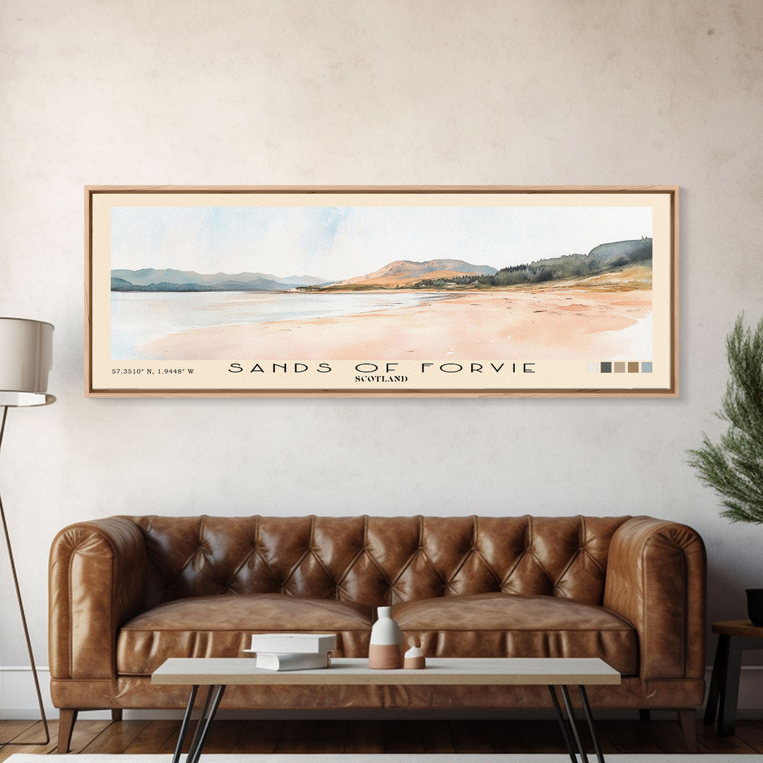 Sands of Forvie, Scotland Watercolor Print, Vacation Gift, Scotland Wall Art, Beach Painting, Beach Decor, Beach Or Lakehouse Art