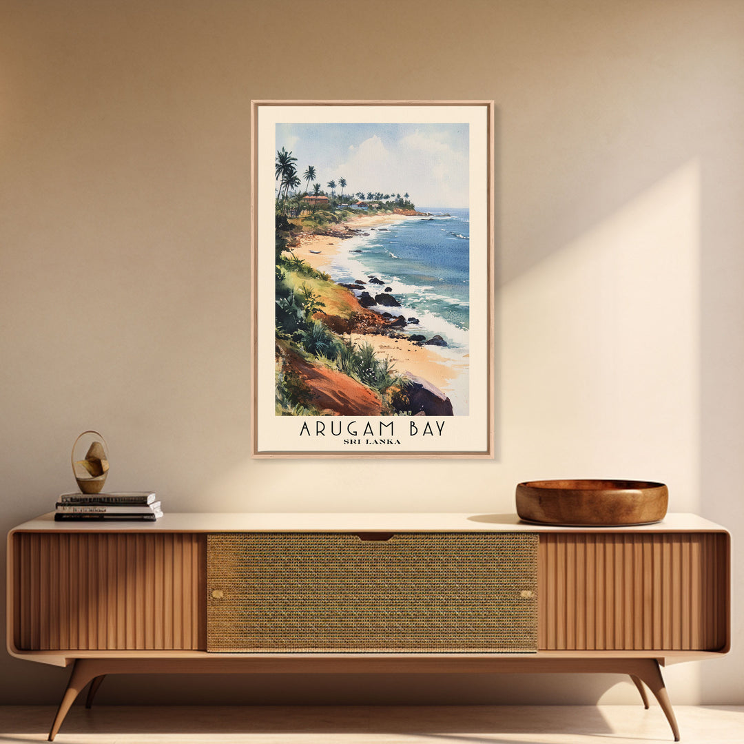 Arugam Bay, Sri Lanka Watercolor Print, Vacation Gift, Sri Lanka Wall Art, Vacation Wall Art, Vacatation Memories, Beach Decor, Beach Or Lakehouse Art