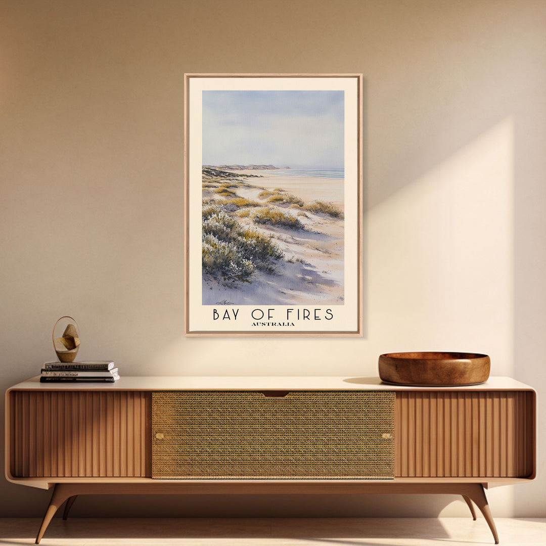 Bay of Fires, Australia Watercolor Print, Vacation Gift, Australia Wall Art, Vacation Wall Art, Vacatation Memories, Beach Decor, Beach Or Lakehouse Art