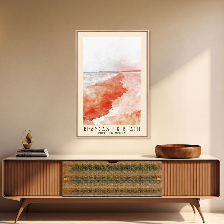 Brancaster Beach, United Kingdom Watercolor Print, Vacation Gift, United Kingdom Wall Art, Beach Painting, Beach Decor, Beach Or Lakehouse Art