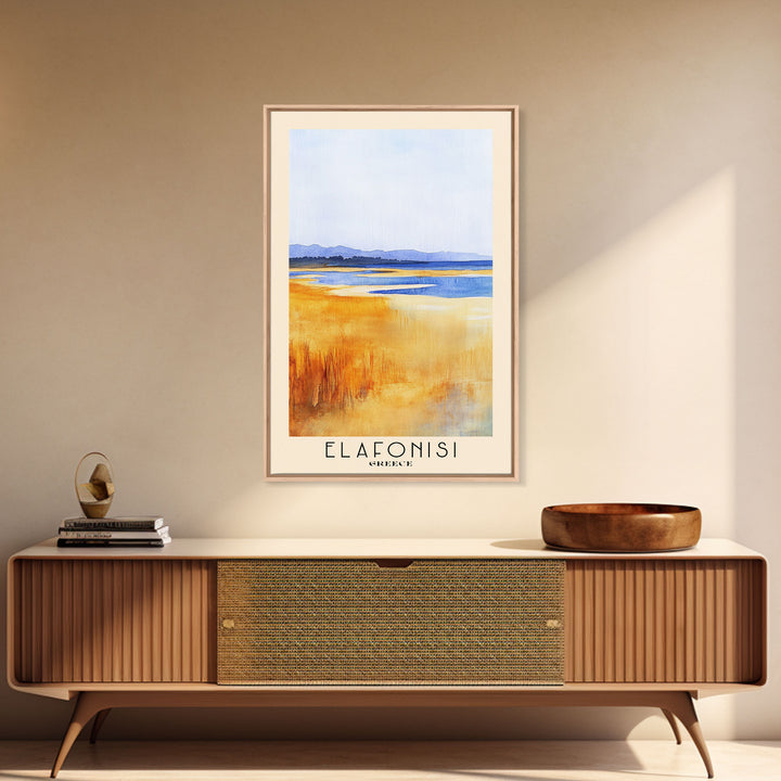 Elafonisi, Greece Watercolor Print, Vacation Gift, Greece Wall Art, Vacation Wall Art, Vacatation Memories, Beach Decor, Beach Or Lakehouse Art
