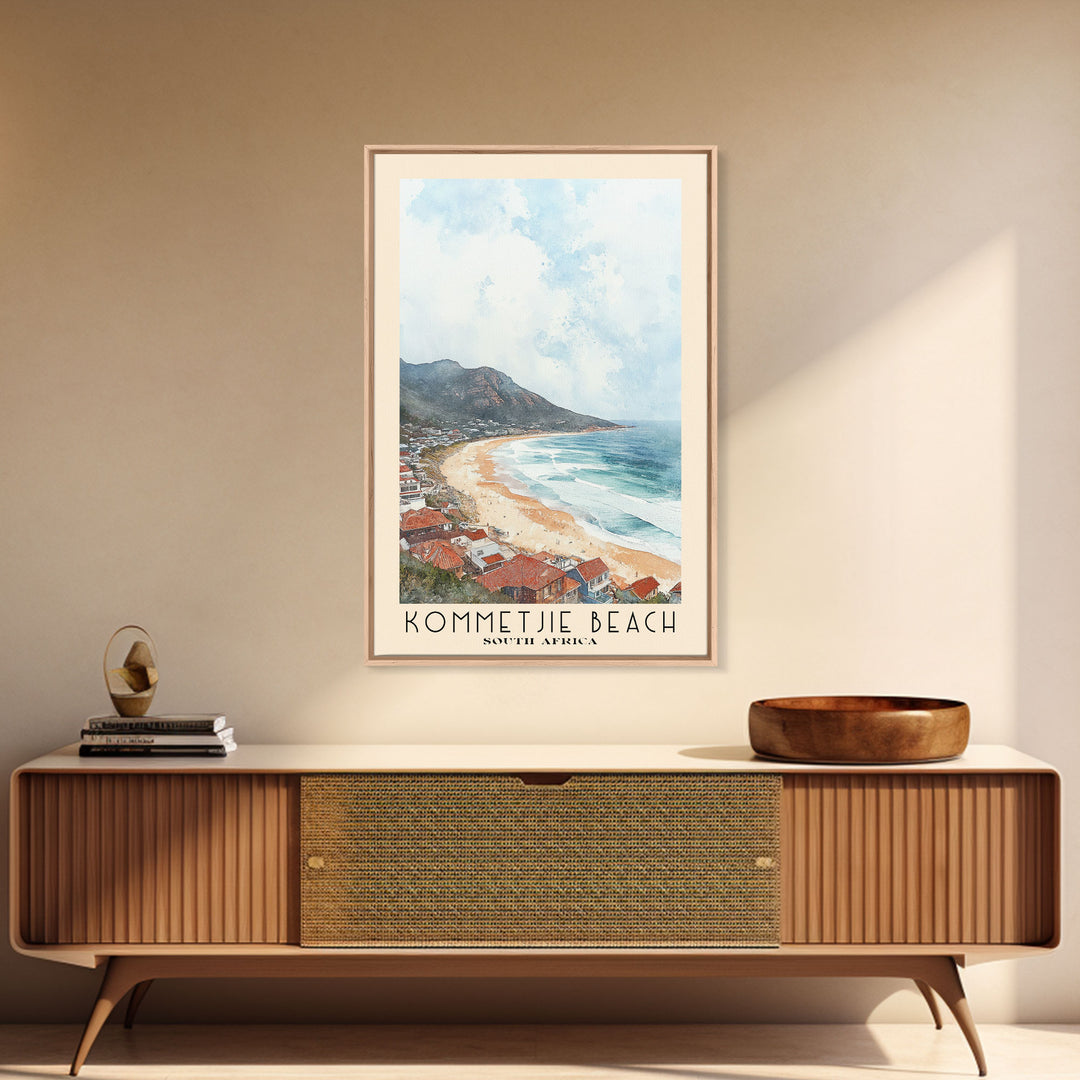 Kommetjie Beach, South Africa Watercolor Print, Vacation Gift, South Africa Wall Art, Vacation Wall Art, Vacatation Memories, Beach Decor, Beach Or Lakehouse Art