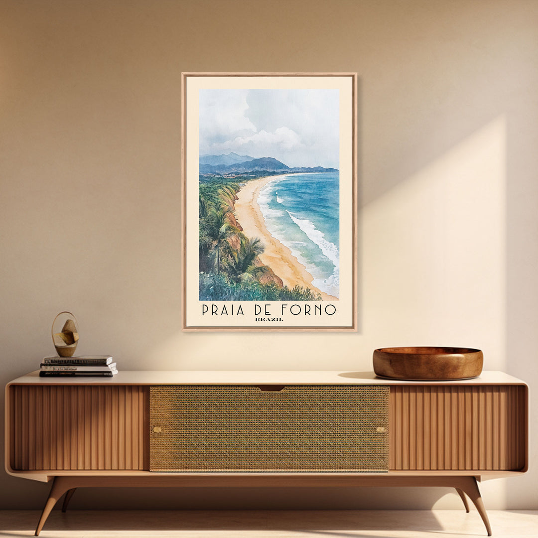 Praia de Forno, Brazil Watercolor Print, Vacation Gift, Brazil Wall Art, Vacation Wall Art, Vacatation Memories, Beach Decor, Beach Or Lakehouse Art