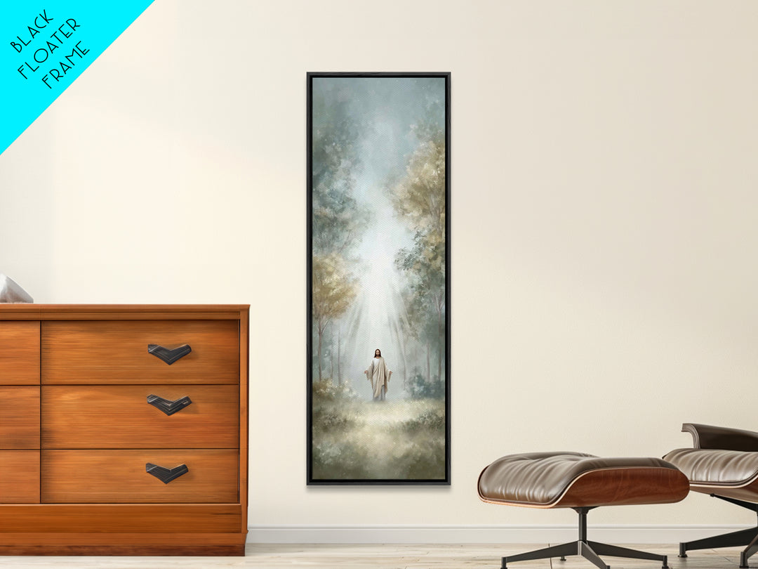 Light Of Mercy – Framed Canvas Print – Tall Narrow Wall Art – Christian Wall Art – Jesus Painting – Christian Art Canvas