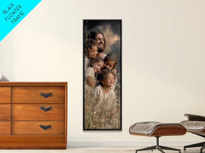 Circle Of Hope | Framed Canvas Print | Narrow Art | Christian Wall Art | Christian Art Canvas | Jesus Painting