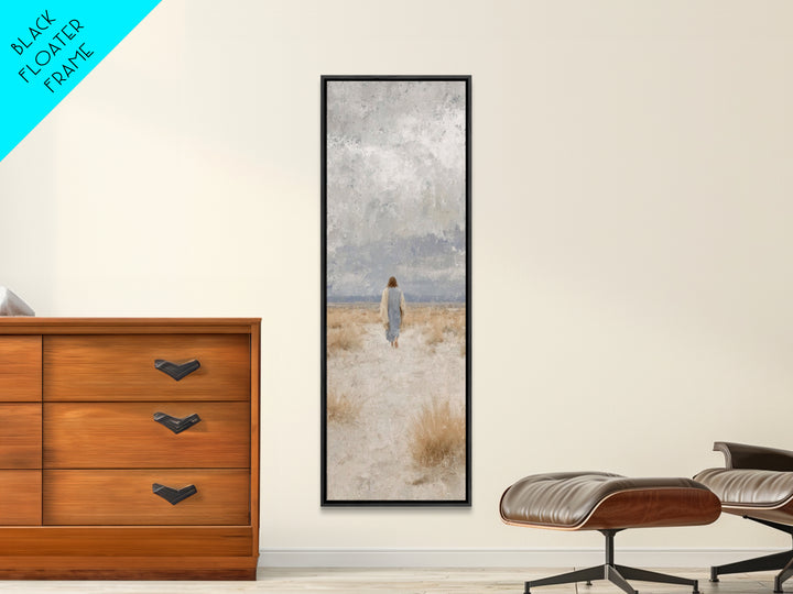 Journey Of Peace | Framed Canvas Print | Skinny Art | Christian Art Canvas | Jesus Painting | Christian Wall Art | Christian Gift Ideas