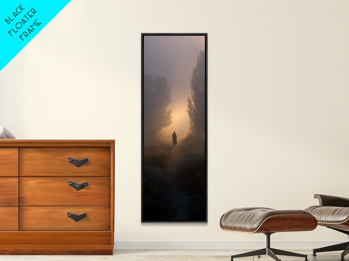 Desert Star Journey, Framed Canvas Print, Christian Christmas Art, Jesus Painting, Christian Wall Art, Tall Skinny Art Print, Christian Art