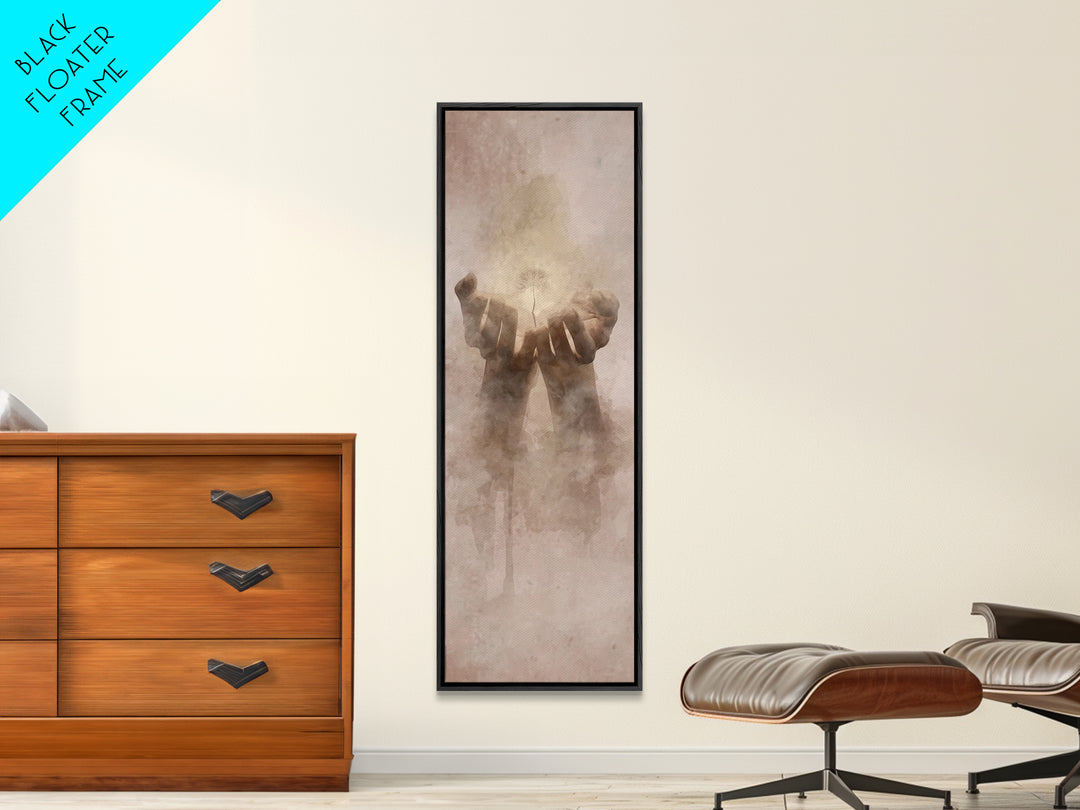 Spirit Of New Life – Framed Canvas Print – Tall Skinny Art Print – Christian Art Canvas – Christian Wall Art – Subtle Christian Art – Jesus