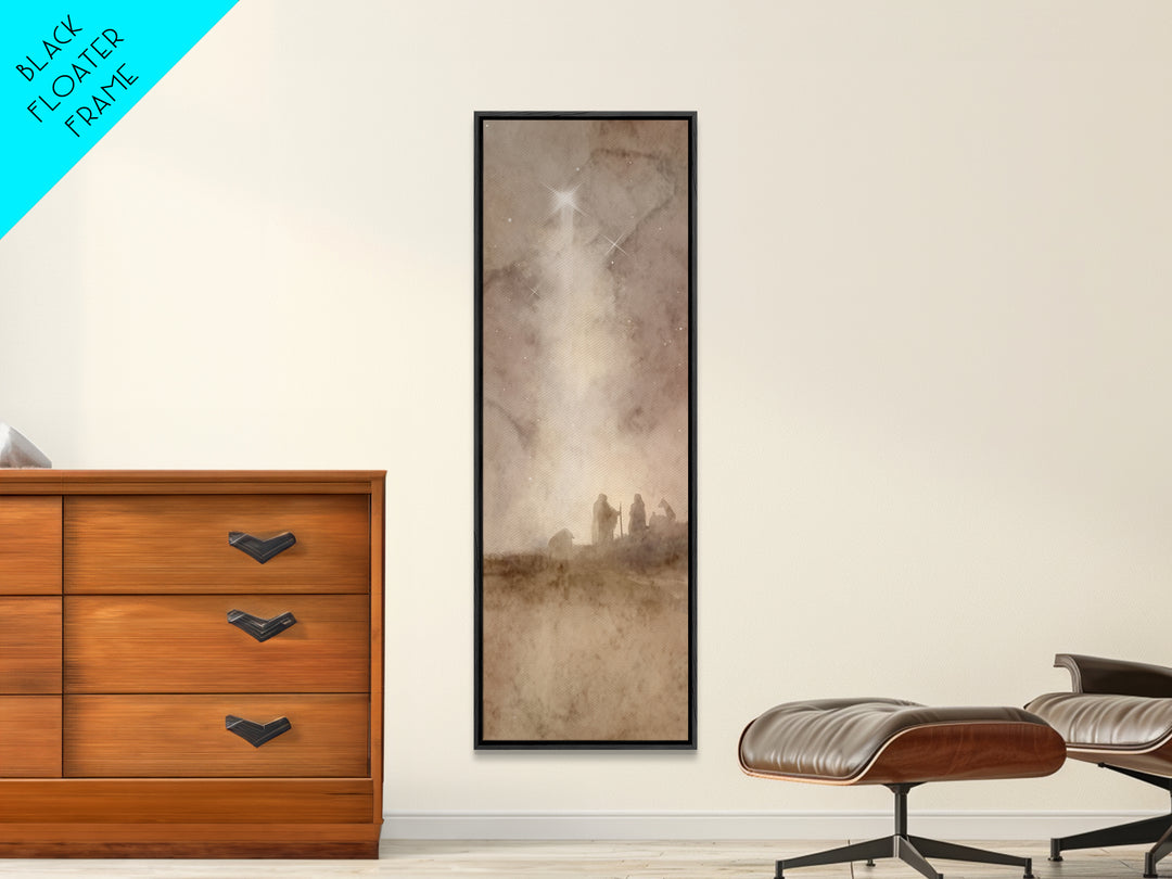 Star Of The Shepherd – Framed Canvas Print – Skinny Art – Christian Wall Art – Christian Art – Christian Art Canvas – Christian Christmas A