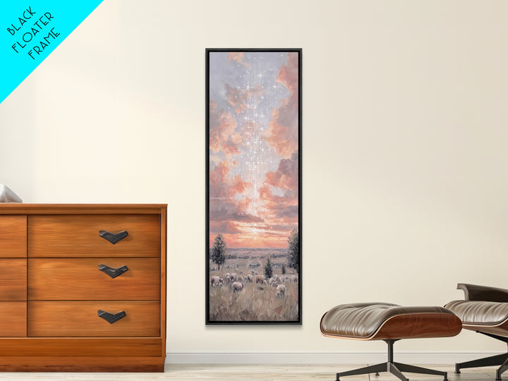 Morning Of Mercy - Framed Canvas Print - Christian Art Canvas - Tall Narrow Wall Art - Christian Wall Art - Jesus Painting - Christian Chri