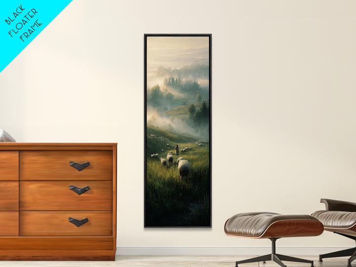 Garden Of Hope – Framed Canvas Print – Christian Art Canvas – Jesus Painting – Christian Wall Art – Tall Skinny Art Print – Christian Chris