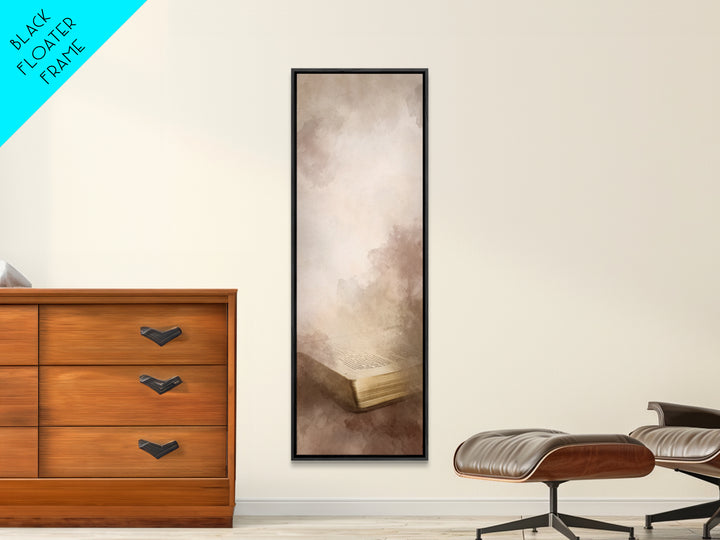 Pages Of Mercy – Framed Canvas Print – Christian Art Canvas – Christian Wall Art – Skinny Art – Christian Art – Christian Christmas – Chris
