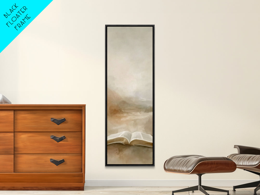 Desert Of Promise – Framed Canvas Print – Christian Art – Christian Art Canvas – Narrow Art – Christian Wall Art – Christian Gift – Christm