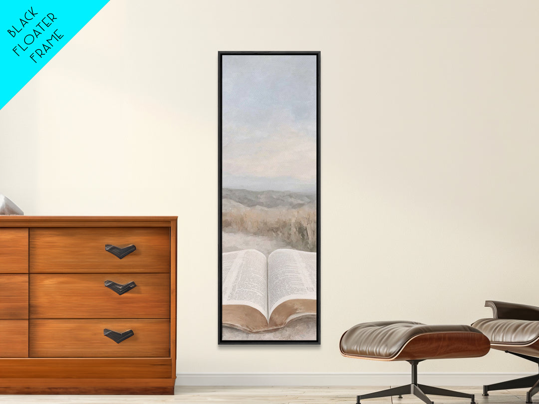 Horizon Of Faith – Framed Canvas Print – Christian Wall Art – Christian Art – Christian Art Canvas – Tall Narrow Wall Art – Christian Decor
