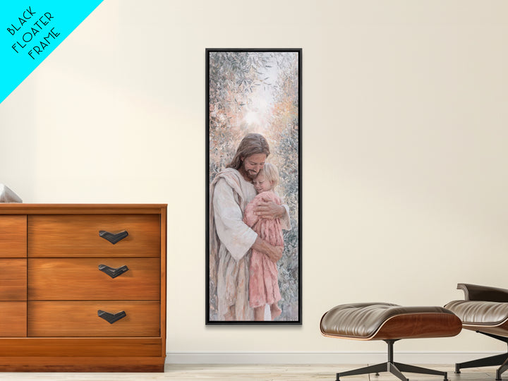 Garden Of Mercy | Framed Canvas Print | Christian Wall Art | Jesus Painting | Christian Art Canvas | Tall Narrow Wall Art | Christian Chris