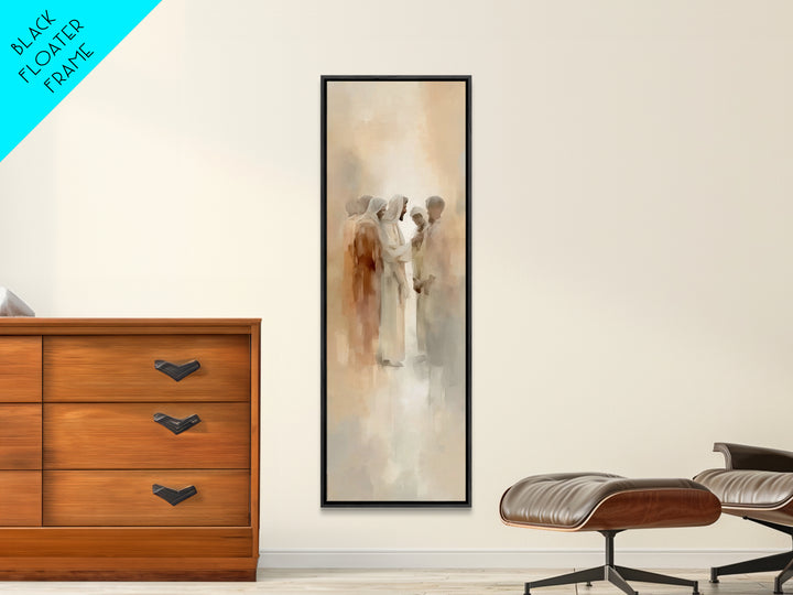 Desert Grace Gathering – Framed Canvas Print – Christian Wall Art – Jesus Painting – Christian Art Canvas – Unique Christian Art – Christia