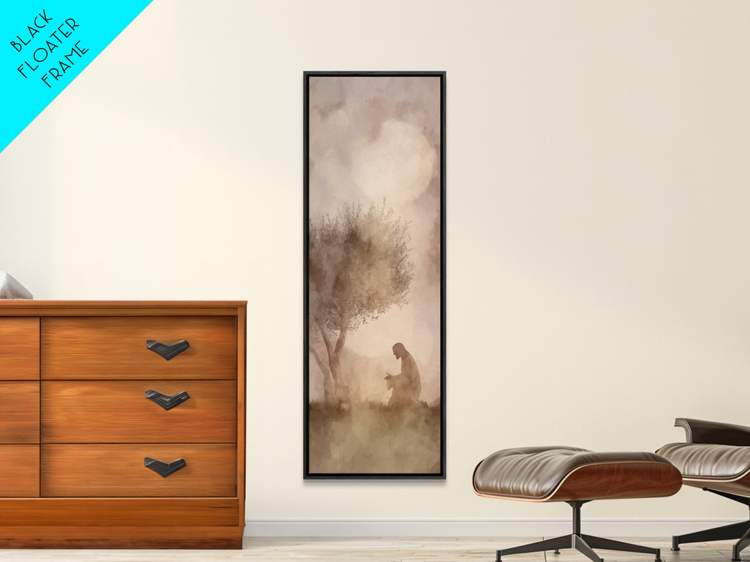 Gentle Dawn Mercy – Framed Canvas Print – Christian Art Canvas – Skinny Art – Christian Wall Art – Jesus Painting