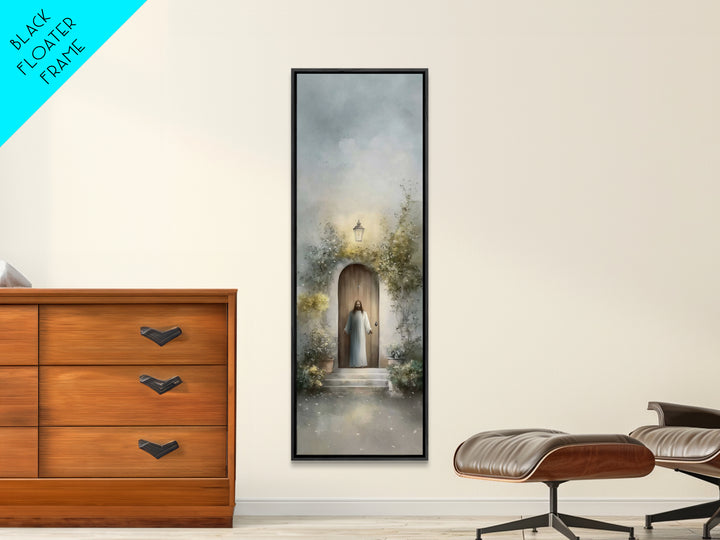 Heaven’s Open Path – Framed Canvas Print – Christian Art Canvas – Jesus Painting – Tall Narrow Wall Art – Christian Wall Art