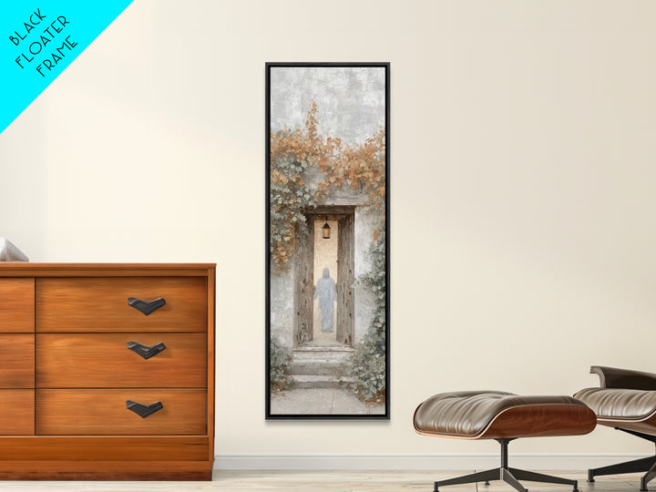 Everlasting Welcome Home – Framed Canvas Print – Christian Art Canvas – Narrow Art – Jesus Painting – Christian Wall Art