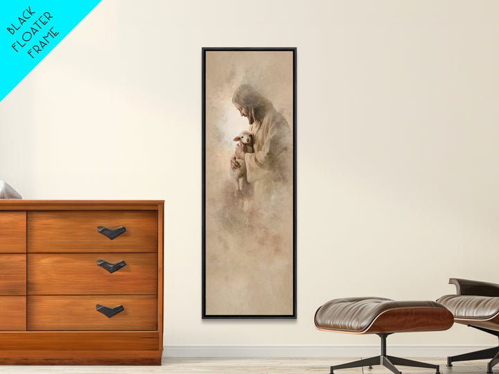 Holy Garden Prayer – Framed Canvas Print – Christian Painting – Christian Art – Skinny Art – Christian Wall Art – Christian Christmas Art