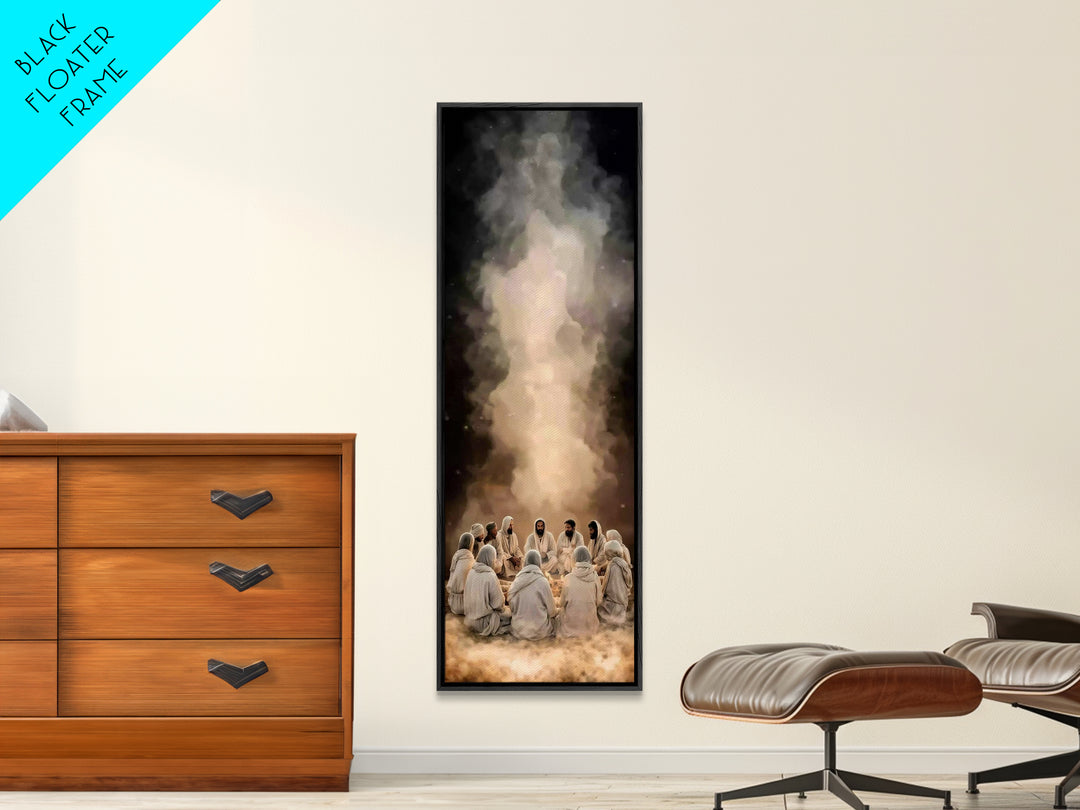 Desert Night Assembly - Framed Canvas Print - Skinny Art - Christian Art Canvas - Christian Wall Art - Jesus Painting - Christian Art